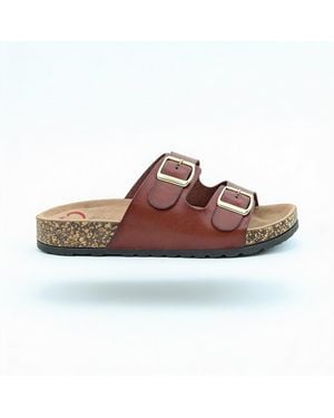 Heavenly Feet Harmony2 Mules Sandals Redwood - Brown
