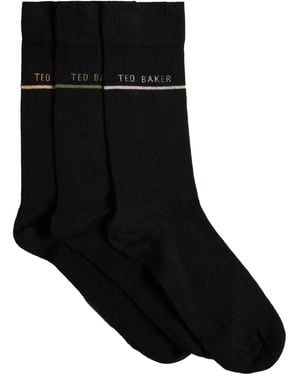 Ted Baker 3-Pack Maxnn Socks - Black