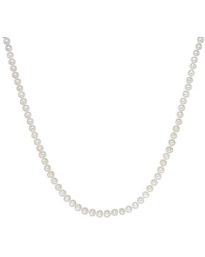 Valero Pearls Fresh Water Cultured Pearl Necklace - Metallic