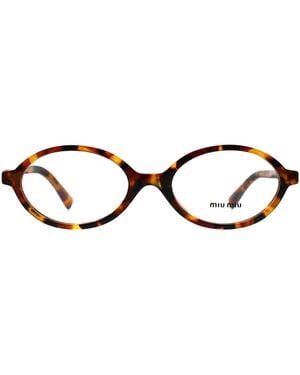 Miu Miu Oval Light Havana Mu01Xv - Brown