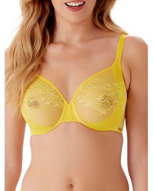 Gossard Glossies Lace Moulded Bra - Yellow