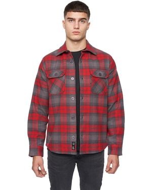 Duck and Cover Willington Overshirt - Red