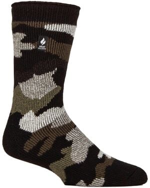 Heat Holders Jacquard Thermal Socks For Winter - Black