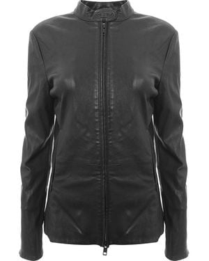 DIESEL Sory Leather Jacket - Black
