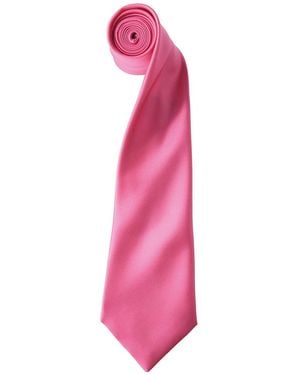 PREMIER Adult Colours Satin Tie - Pink