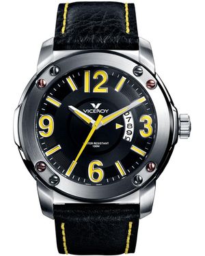 Viceroy Watch. Leather - Black