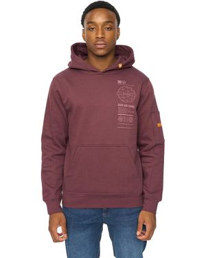 Duck and Cover Ashland Hoodie (Raisin) - Red