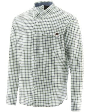 Caterpillar Tattersall Button Down Shirts Cotton - Blue