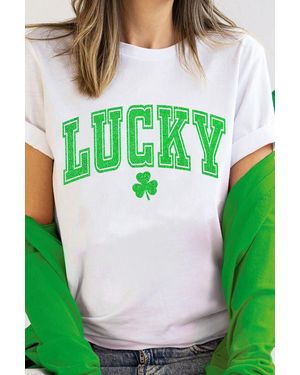 Azura Exchange Lucky Clover Short Sleeve Tee - Green