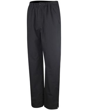 Island Green Golf Inner Drop Hem Waterproof Trousers - Black