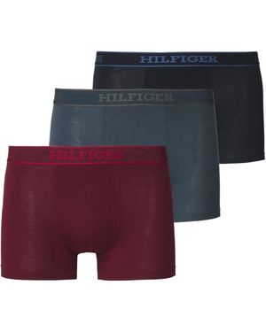 Tommy Hilfiger Trunks 3 Pack Monotype Repeat Logo Stretch - Multicolour