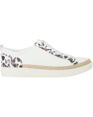 Vionic Winny Leopard Snake Plimsolls - White