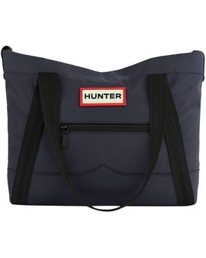 HUNTER Nylon Midi Topclip Tote Bag - Blue