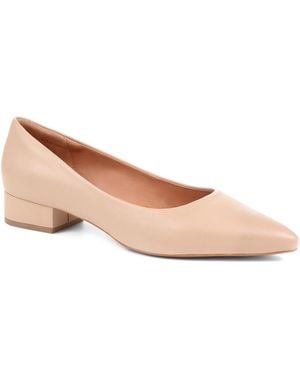 Jones Bootmaker Sunstone Leather Court Shoes - Pink