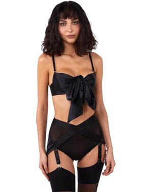 Playful Promises Yva Balcony Bra - Black