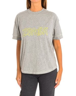 Zumba Sports T-Shirt With Sleeves Z2T00106 - Grey