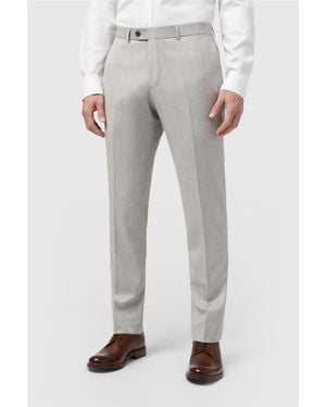 Alexandre Silver Label Flat Fronted Tailored Suit Trousers - Grey