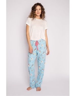 Pj Salvage Playful Prints Pant - Blue