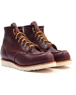 Red Wing 8138 Classic Moc Toe Leather Boots - Brown
