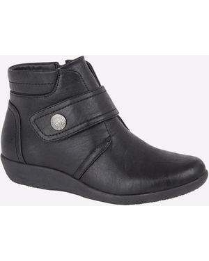 Boulevard Rachael Boots Wide Fit - Black