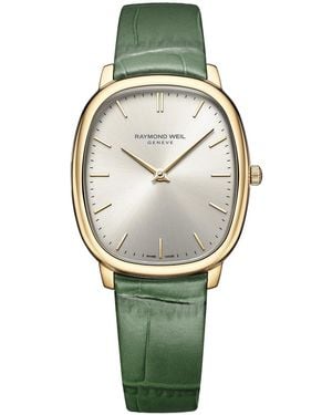 Raymond Weil Toccata Watch 5280-Pc-64001 Leather - Metallic