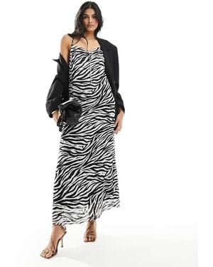 Object Slinky Maxi Slip Dress - Black