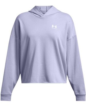 Under Armour Rival Terry Crew Sweatshirt - Purple