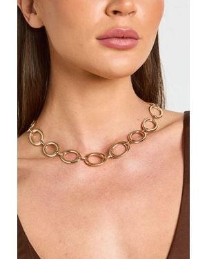 Boohoo Chunky Abstract Necklace - Natural