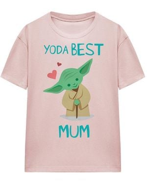 Star Wars Ladies Best Mum Yoda Mothers Day T-Shirt - Pink
