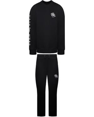 Born Rich Elvan Crew Tracksuit Cotton - Black