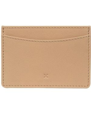NiNa Amora 'Annalisa' Latte Leather Card Holder - Natural