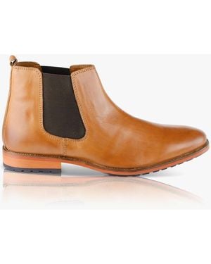 Silver Street London Argyll Chelsea Boots Tan - Brown