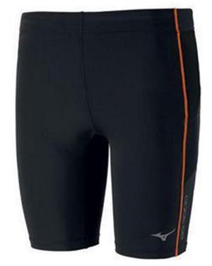 Mizuno Stretch Waist/ Graphic Logo Mid Tights J2Gb601391 - Blue