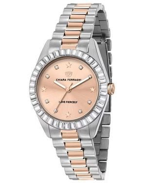 Chiara Ferragni Ladies Watch Quartz Stainless Steel - Metallic