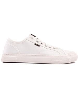 Superdry Vegan Canvas Low Top Trainers - White