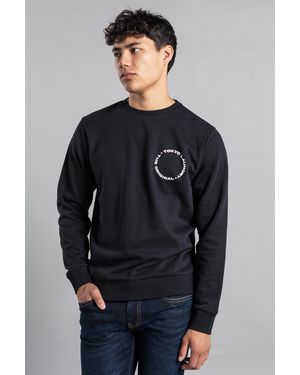 Tokyo Laundry Crew Neck Jumper With Logo Print - Grey