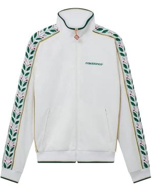 CASABLANCA Seasonal Laurel Track Top Jackets - Grey