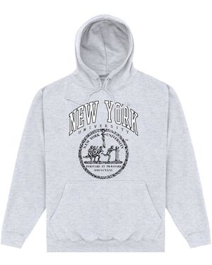 Park Fields New York University Heather Hoodie Cotton - White