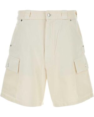 Prada Denim Bermuda Shorts - White