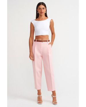 Dilvin Rechte Pantalon - Roze