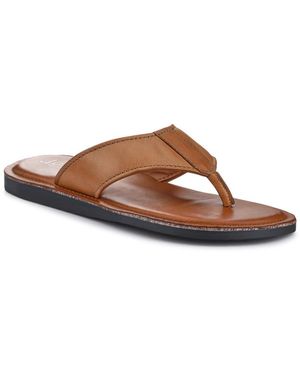 Jones Bootmaker Weybridge Leather Toe-Post Sandals - Brown
