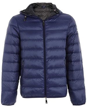 Armani Jeans Marineblauwe Omkeerbare Jas