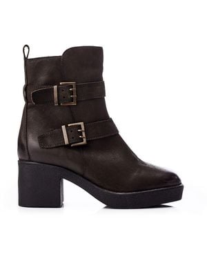 Shoon 'Sh Sagitta' Ankle Boot Nubuck - Black