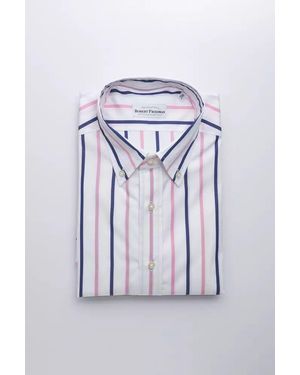 Robert Friedman Multistripe Oxford Shirt Model Ro20445 - Blauw