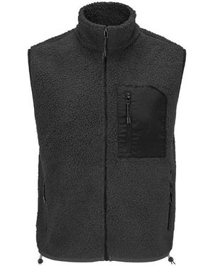 Sol's Adult Fury Sherpa Body Warmer (Carbon/ - Black