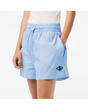 Lacoste Monogram Print Shorts - Blue