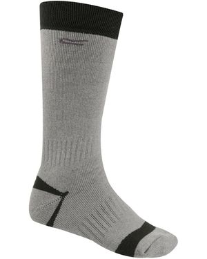 Regatta Great Outdoors Two Tone Wellington Boot Socks (1 Pair) (Dark Steel) - Grey