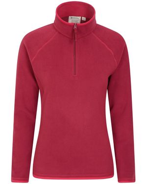 Mountain Warehouse Ladies Montana Half Zip Fleece Top () - Red