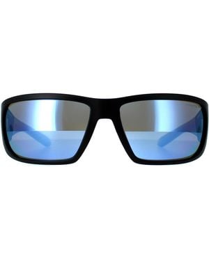 Arnette Rectangle Matte Dark Mirror Water Polarized An4297 Snap Ii - Blue