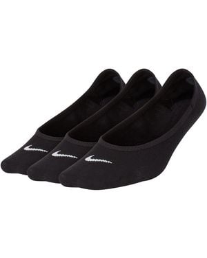 Nike 3 Pack Invisible Socks Ladies - Black